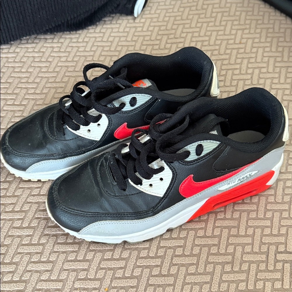 Nike Black and Red Sneakers